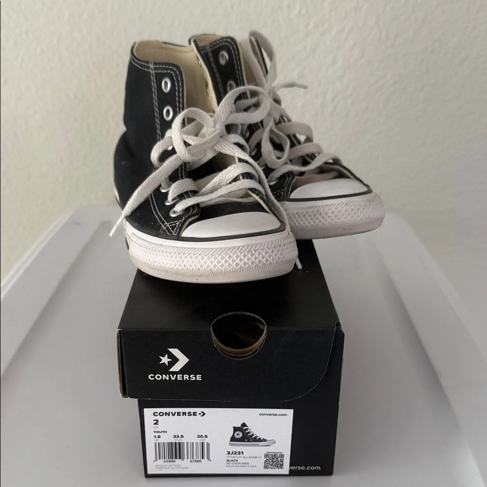 Converse Kids High-Top Sneakers - Black and White